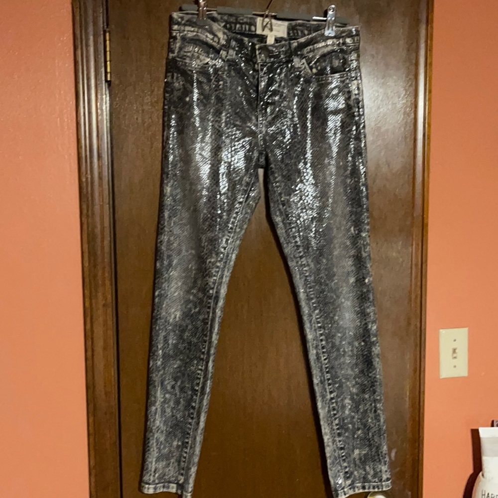 snakeskin jeans